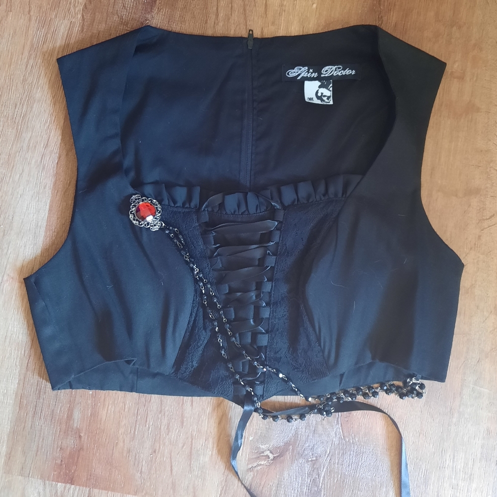 Spin Doctor Victorian Vampire Crop Top